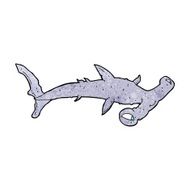 Cartoon Hammerhead Shark N17