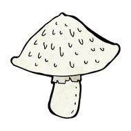 cartoon wild mushroom N13