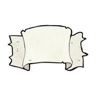 cartoon heraldry scroll banner N8