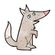 cartoon wolf cub N20