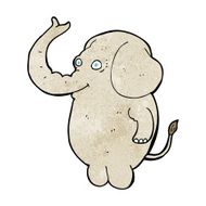 cartoon funny elephant N21