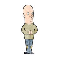 cartoon funny bald man N11