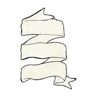 cartoon three layer scroll banner N9
