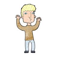 Cartoon Anxious Man N21
