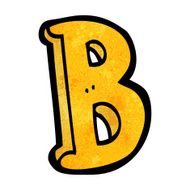 Cartoon Letter B N29