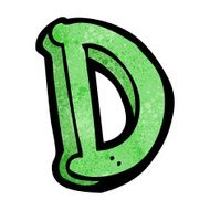 cartoon letter d N19