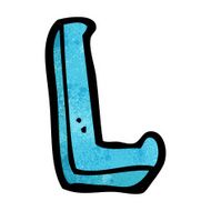 cartoon letter l N22