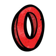 Cartoon Letter O N23