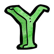 cartoon letter y N22