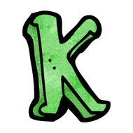 cartoon letter k N22