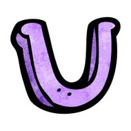 cartoon letter u N22