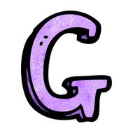cartoon letter g N22
