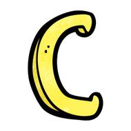 Cartoon Letter C N19