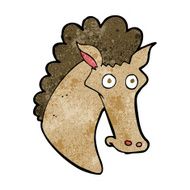 Cartoon Horse Head N19