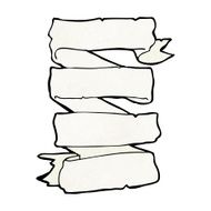 cartoon heraldic scroll banner N13