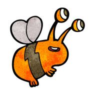 cartoon happy bee N25
