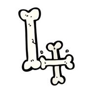cartoon halloween bone number N122