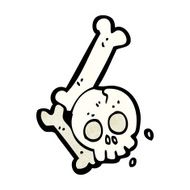 cartoon halloween bone number N127