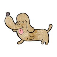 cartoon happy dog N100