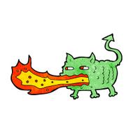 cartoon fire breathing imp N11