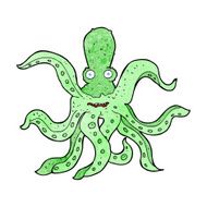 cartoon giant octopus N15