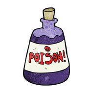 cartoon bottle of poison N11