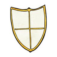 cartoon heraldic shield N23