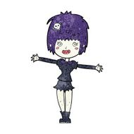 cartoon happy vampire girl N47
