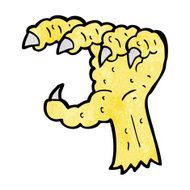 cartoon bird claw N8
