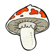 cartoon toadstool N126