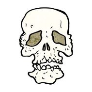 Cartoon Skull N109