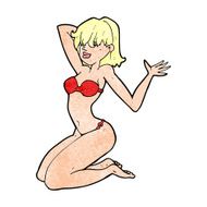 cartoon sexy bikini girl N11