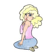 cartoon woman posing N41