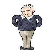 cartoon worried man N133