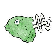 cartoon fish head N17