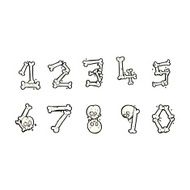 cartoon bone numbers N8
