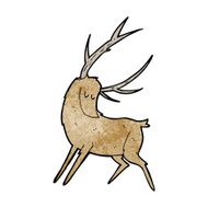 cartoon stag N32