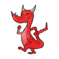 cartoon happy dragon N10