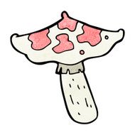 cartoon toadstool N127