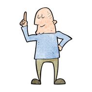 Cartoon Man Pointing Finger N13