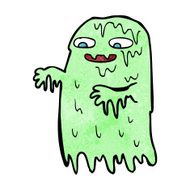 cartoon gross slime ghost N6