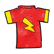 cartoon t shirt with lightning bolt N13