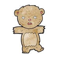 cartoon shocked teddy bear N4