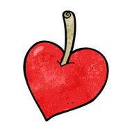 cartoon love heart apple N4
