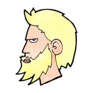 Cartoon Man With Beard N19