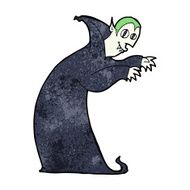 cartoon spooky vampire N44
