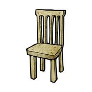 cartoon wooden chair N16