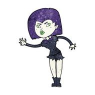 Cartoon Vampire Girl N299