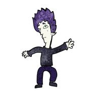 cartoon vampire man N138