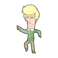 Cartoon Man Pointing N260